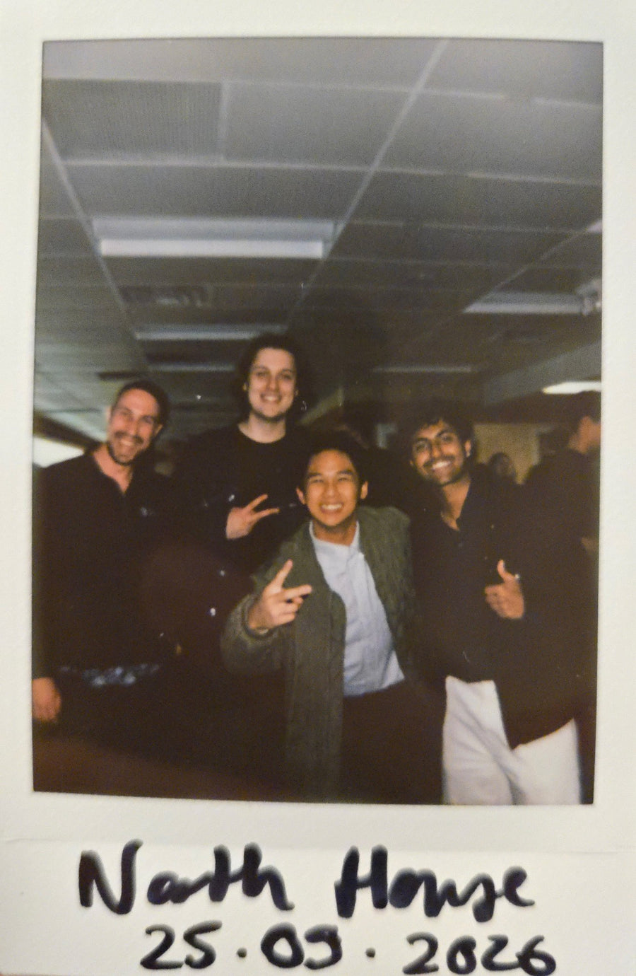 The four AI Build Night hosts at North House. Left to right: Kalen Christ, Nathan Pannell, Carmello Giron and Paurav H Param.